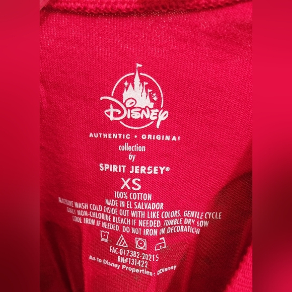 *NWT* Walt Disney World Parks Red XS Christmas Mickey Minnie Goofy Spirit Jersey - Picture 10 of 12